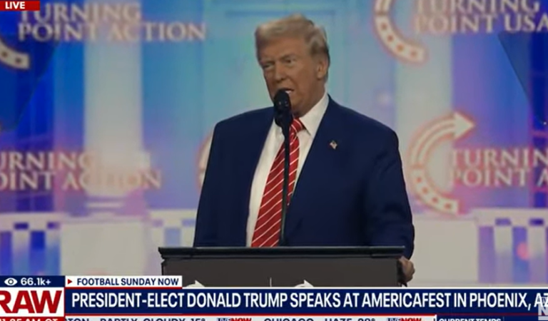 Trump Whines About Having To Walk Down Stairs At AmFest Conference: ‘I Don’t Want To Go’