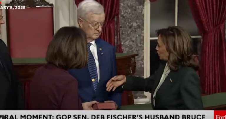 Video Emerges From Senator Fischer’s Previous Swearing-In Ceremony, Where Her Husband Shook Mike Pence’s Hand