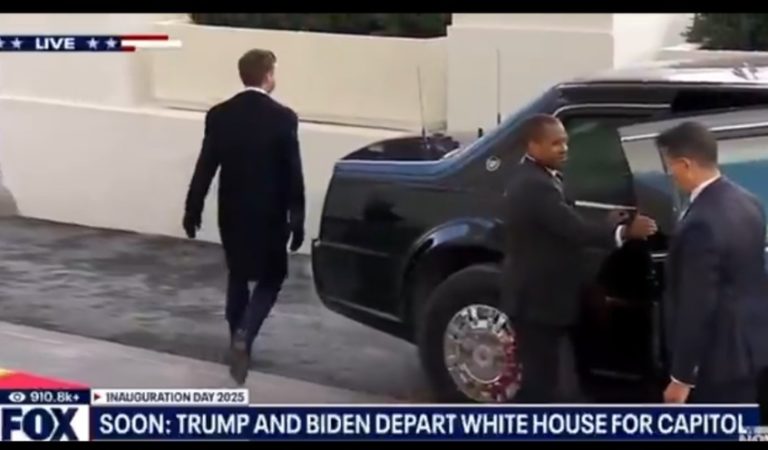 JD Vance Has Awkward Moment As He Tries To Get In Limousine With Kamala Harris