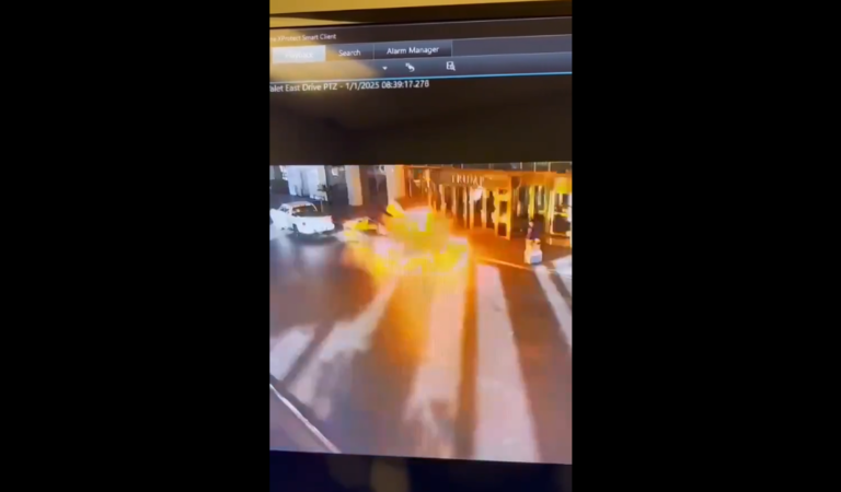 New Video Angle Shows Suspicious Explosion Of Tesla Truck In Front Of Trump Tower, FBI Reportedly Investigating