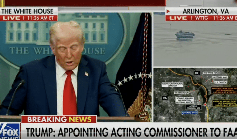 Trump Has Press Briefing About DC Plane Crash, Uses Moment To Attack Obama And Biden