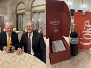 Trump and Coca-Cola (X screenshot)