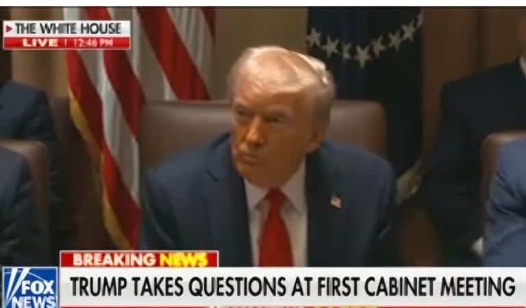 Trump Closes Out His Cabinet Meeting By Insulting Americans