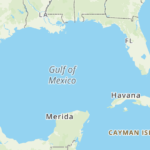 Mapquest continues to use "Gulf of Mexico" (screenshot)