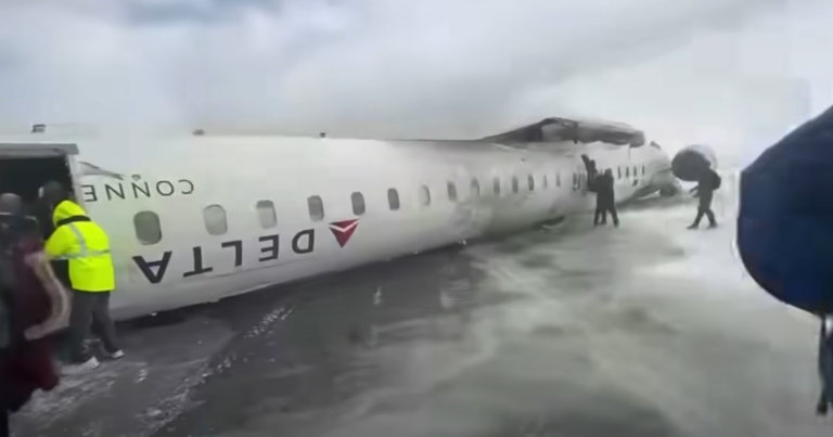 Newly Released Video Shows The Exact Moment Of Impact Of Delta Flight In Toronto