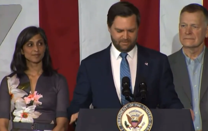 J.D. Vance Pokes Fun Of His Wife On Stage And People Have Some Thoughts ‘Can We Get A Welfare Check For Usha?’