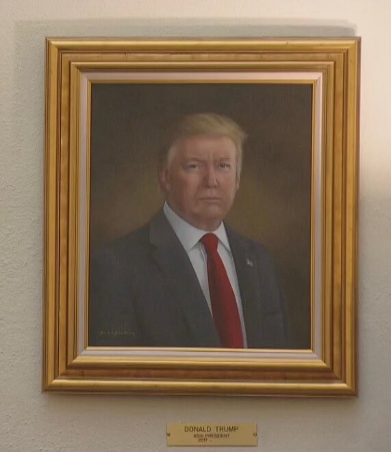The official Trump portrait in Colorado (Truth Social screenshot)