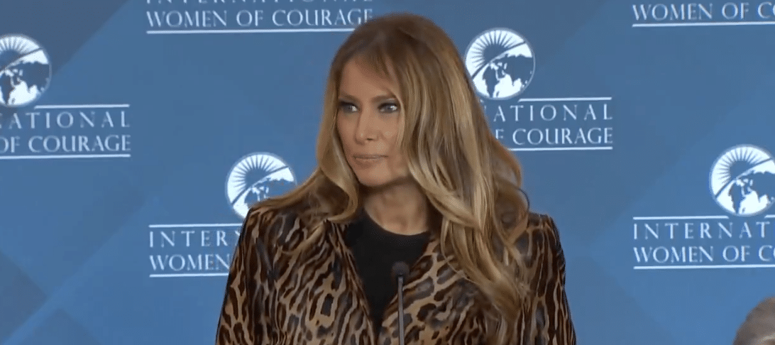 Melania Trump at the State Department (X screenshot)