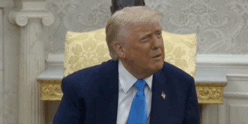 Trump was confronted about the Qatar jet (X screenshot)