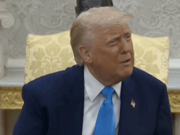 Trump was confronted about the Qatar jet (X screenshot)