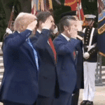 Trump and Vance at Arlington (X screenshot)