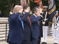 Trump and Vance at Arlington (X screenshot)