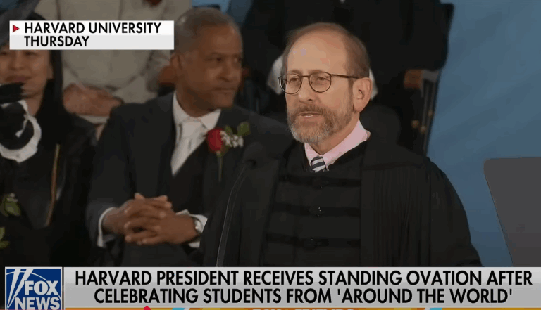 Harvard President Rips Into Trump Without Naming Him—Gets Roaring Applause