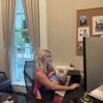 Karoline Leavitt working at the White House (X screenshot)