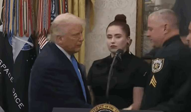 Daughter Of Fallen Police Officer Breaks Her Silence After Her Meeting With Trump Goes Viral