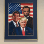 A bizarre White House portrait (X screenshot)