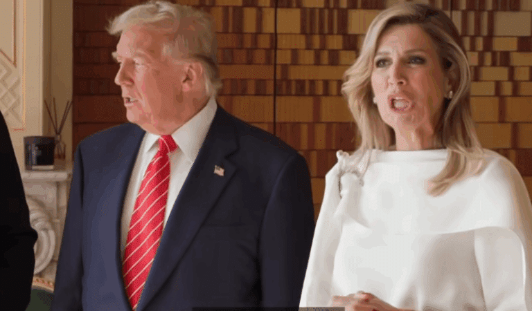 People Think The Queen Of Netherlands Mocked Trump During Royal Photo-Op People Think The Queen Of Netherlands Mocked Trump During Royal Photo-Op