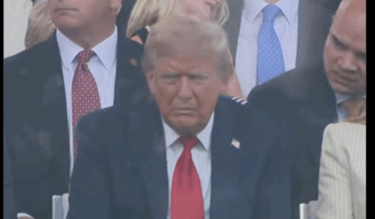Image Of Trump From His Military Parade Goes Viral Image Of Trump From His Military Parade Goes Viral