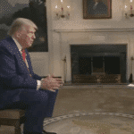Donald Trump and Maria Bartiromo on Fox Sunday (X screenshot)
