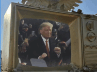 The latest anti-Trump sculpture on the National Mall (X screenshot)