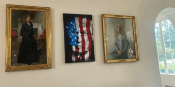 The new portrait at the White House (X screenshot)
