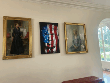 The new portrait at the White House (X screenshot)