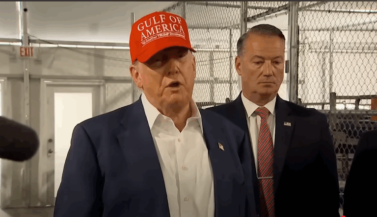 Trump Humiliated After His ‘Alligator Alcatraz’ Suffers Embarrassing Mishap On Opening Day