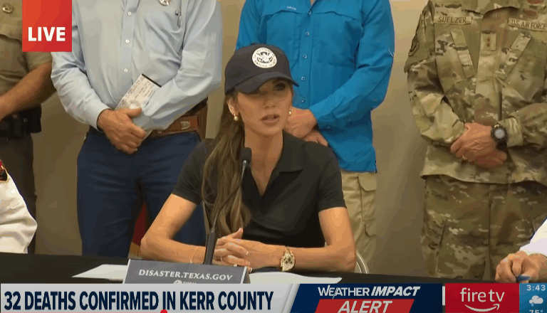 Americans Outraged As Reports Reveal Kristi Noem Was Responsible For Three Day Delay In Deploying Search-And-Rescue In TX
