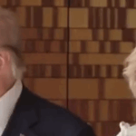 Queen Maxima with Trump (X screenshot)