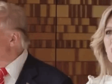 Queen Maxima with Trump (X screenshot)