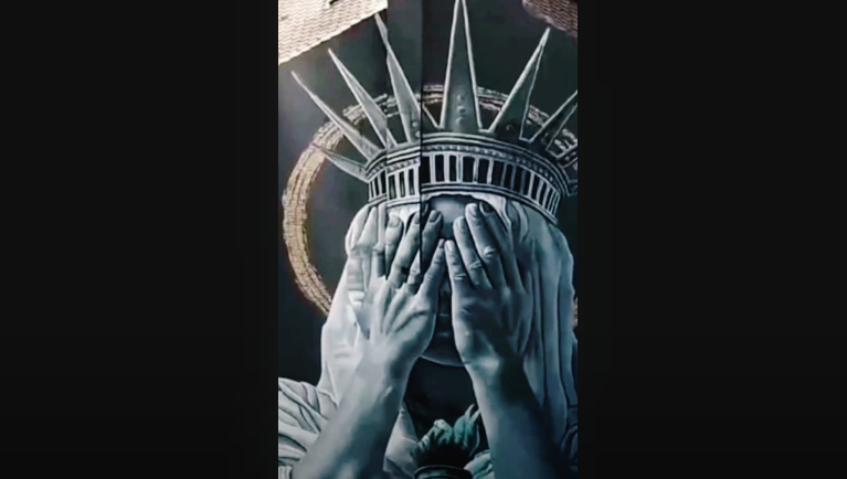 France Just Sent A Brutal Message To Trump With A Haunting Image Of Lady Liberty France Just Sent A Brutal Message To Trump With A Haunting Image Of Lady Liberty