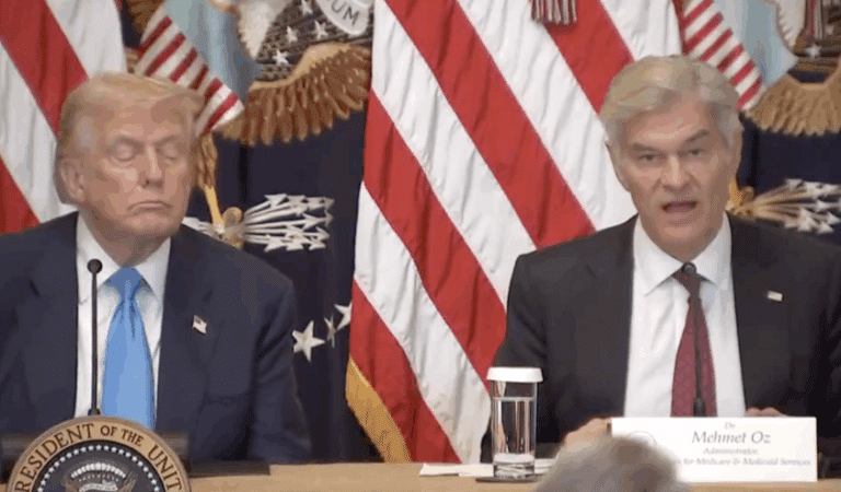 Trump Appears To Nod Off During Roundtable Event— It’s Caught On Camera