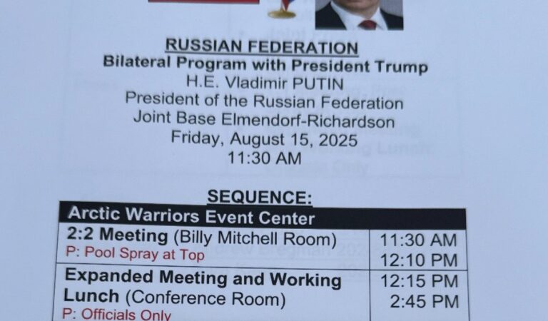 Guests At Alaska Hotel Stumble Upon State Dept. Memo Exposing Trump–Putin Summit Secrets