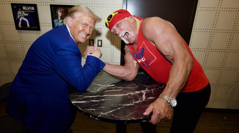 Trump Posts About Hulk Hogan’s Funeral, Makes It All About Himself