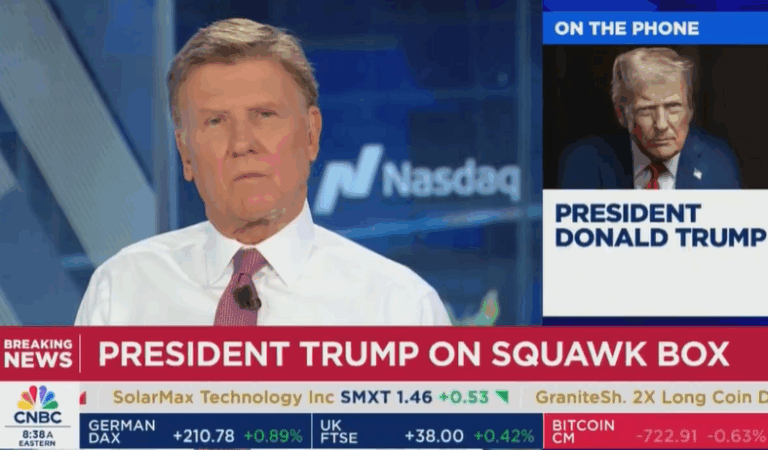 Trump Tries To Boast About His Poll Numbers During Interview, CNBC Host Fact-Checks Him Live On Air