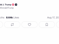 Trump posts "Bela" (Truth Social screenshot)