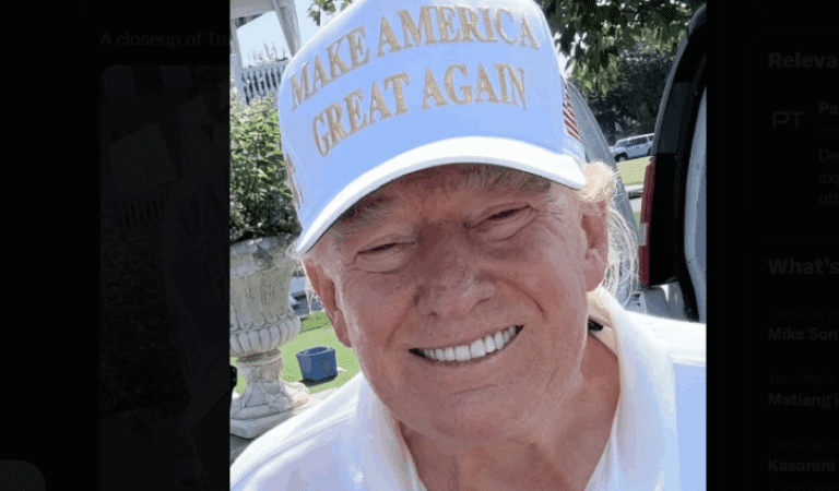 Close-Up Photo Of Trump Without His Orange Makeup Went Viral On Social Media