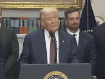 Trump is much shorter than Harrison Butker (X screenshot)