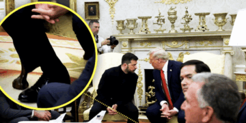 Trump, Zelenskyy and "cankles" (X screenshot)