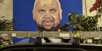 The new JD Vance mural in Philadelphia (X screenshot)