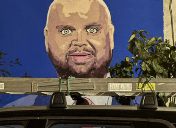 The new JD Vance mural in Philadelphia (X screenshot)