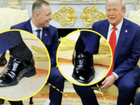 Trump's "cankles" made another appearance (X screenshot)