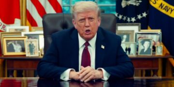 Trump in the Oval Office (X screenshot)